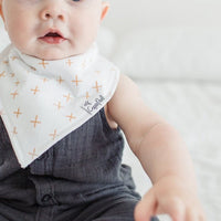 Copper Pearl Baby Bandana Bibs | Chip