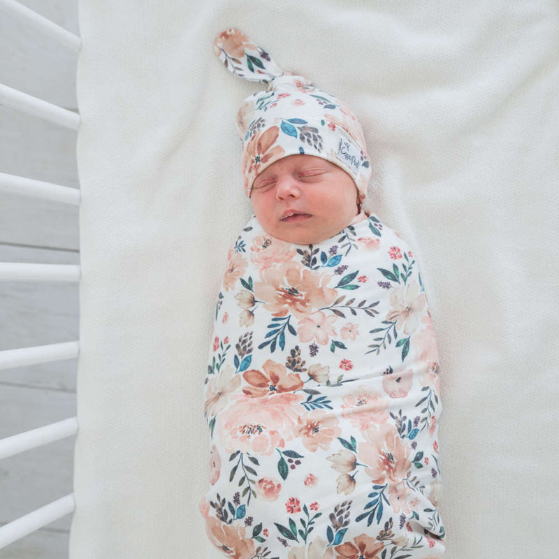 Load image into Gallery viewer, Copper Pearl Knit Swaddle Blanket | Autumn
