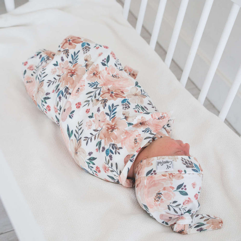 Load image into Gallery viewer, Copper Pearl Knit Swaddle Blanket | Autumn
