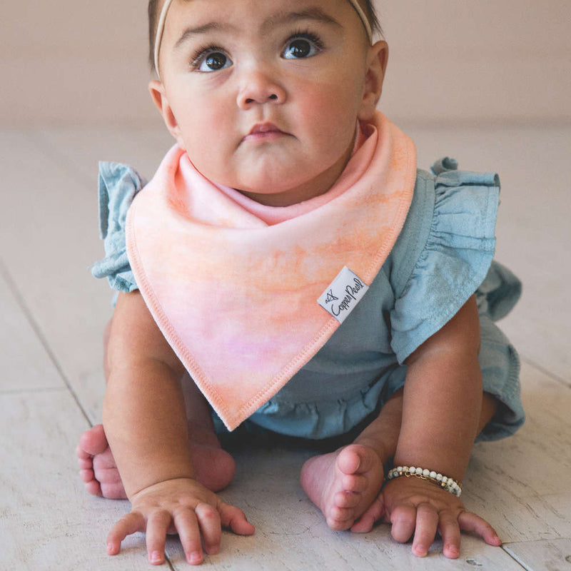 Load image into Gallery viewer, Copper Pearl Baby Bandana Bibs | Autumn
