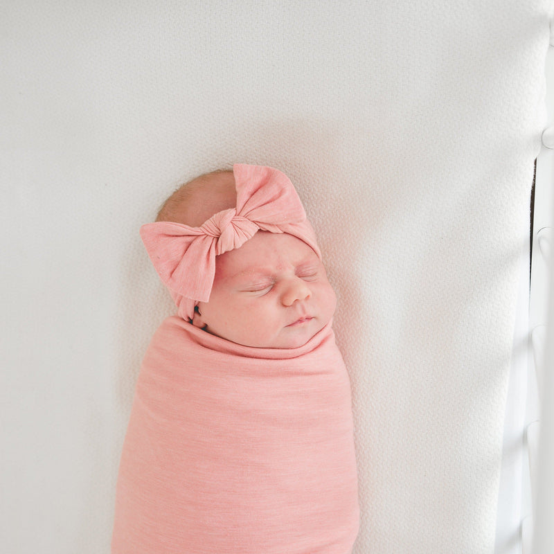 Load image into Gallery viewer, Copper Pearl Knit Headband Bow | Darling
