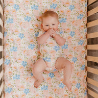 Copper Pearl Premium Knit Fitted Crib Sheet | Penelope
