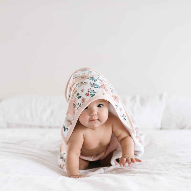 Load image into Gallery viewer, Copper Pearl Premium Baby Knit Hooded Towel | Autumn
