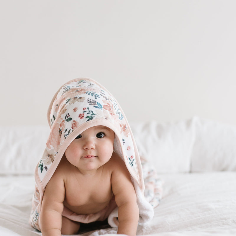 Load image into Gallery viewer, Copper Pearl Premium Baby Knit Hooded Towel | Autumn
