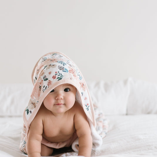 Copper Pearl Premium Baby Knit Hooded Towel | Autumn