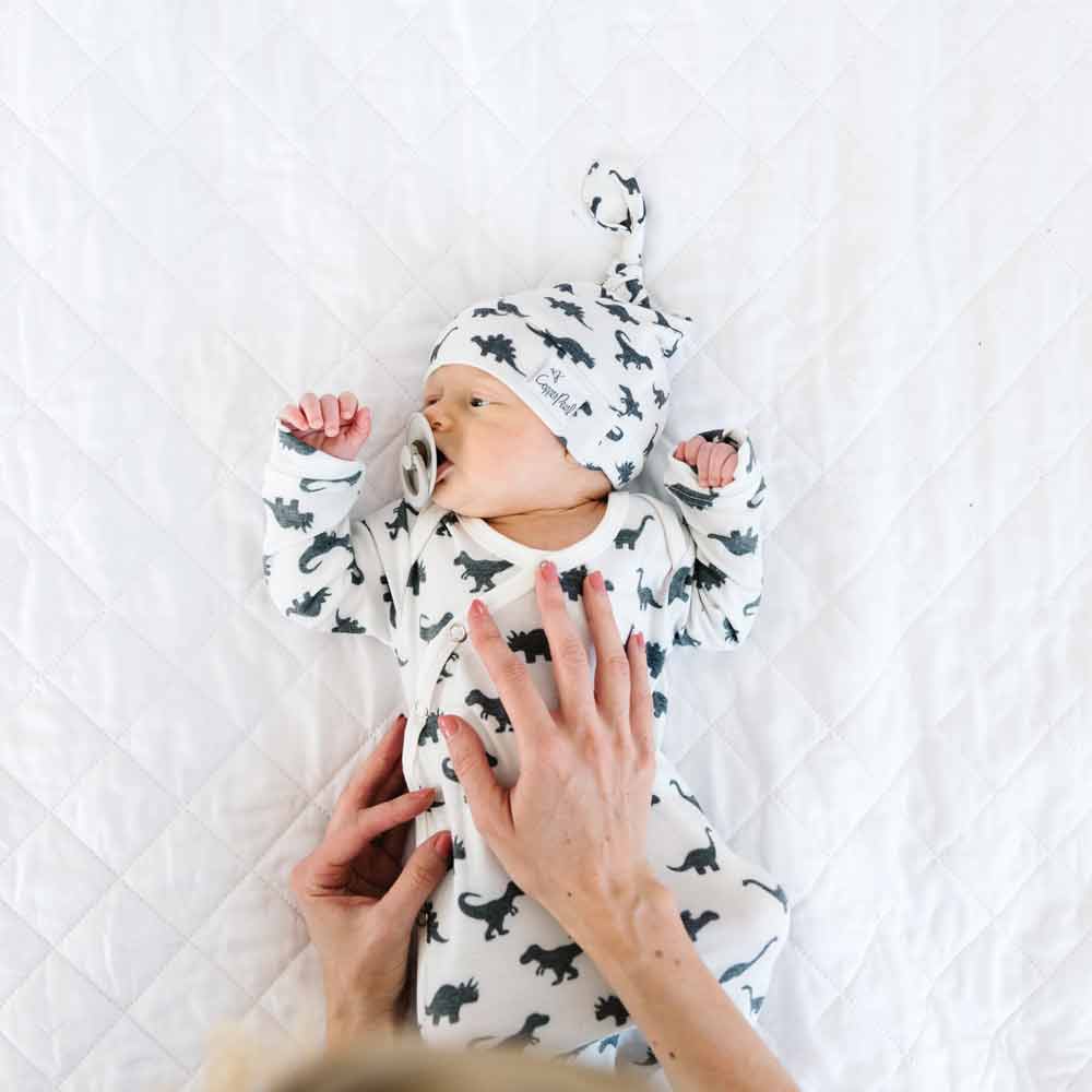 Copper Pearl Newborn Knotted Gown | Wild