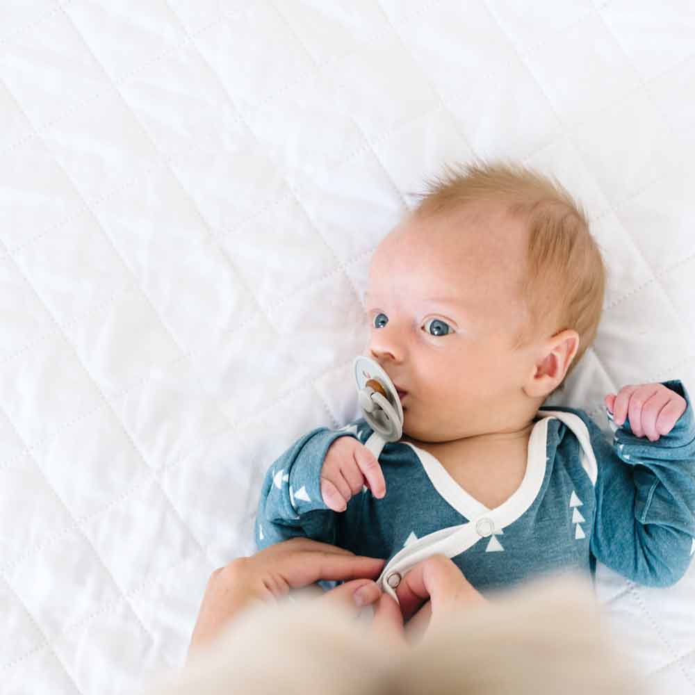 Copper Pearl Newborn Knotted Gown | North