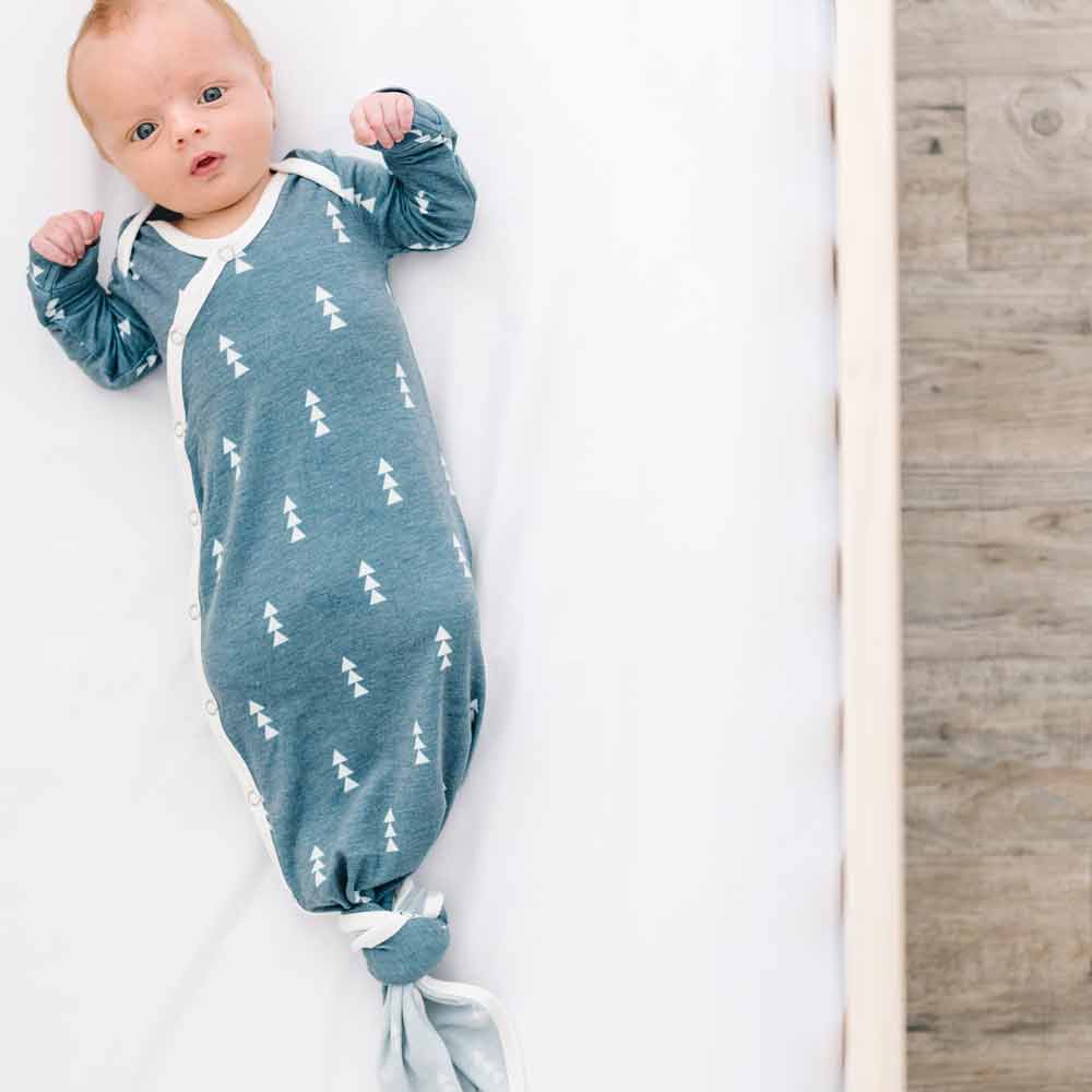 Copper Pearl Newborn Knotted Gown | North