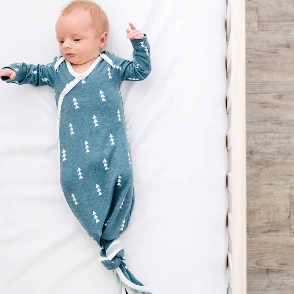 Copper Pearl Newborn Knotted Gown | North