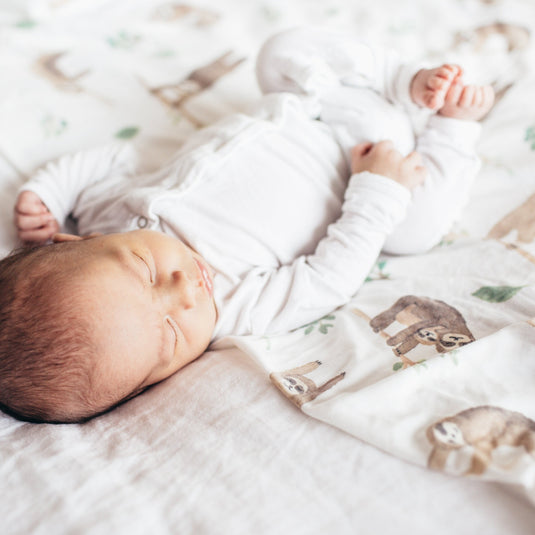 Copper Pearl Knit Swaddle Blanket | Noah