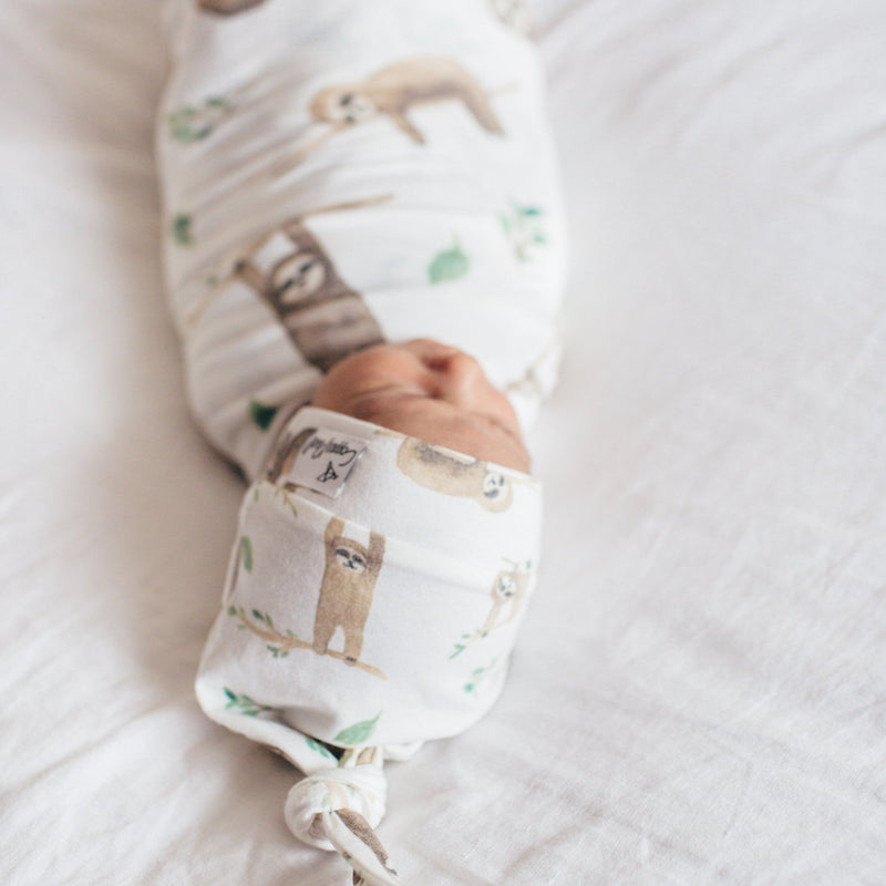 Load image into Gallery viewer, Copper Pearl Knit Swaddle Blanket | Noah
