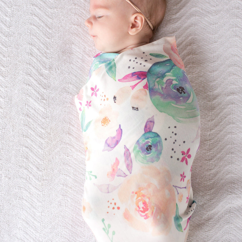 Load image into Gallery viewer, Copper Pearl Knit Swaddle Blanket | Bloom
