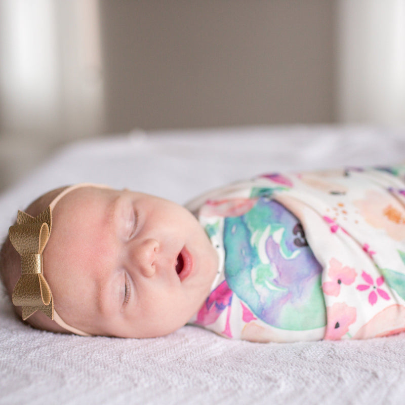 Load image into Gallery viewer, Copper Pearl Knit Swaddle Blanket | Bloom
