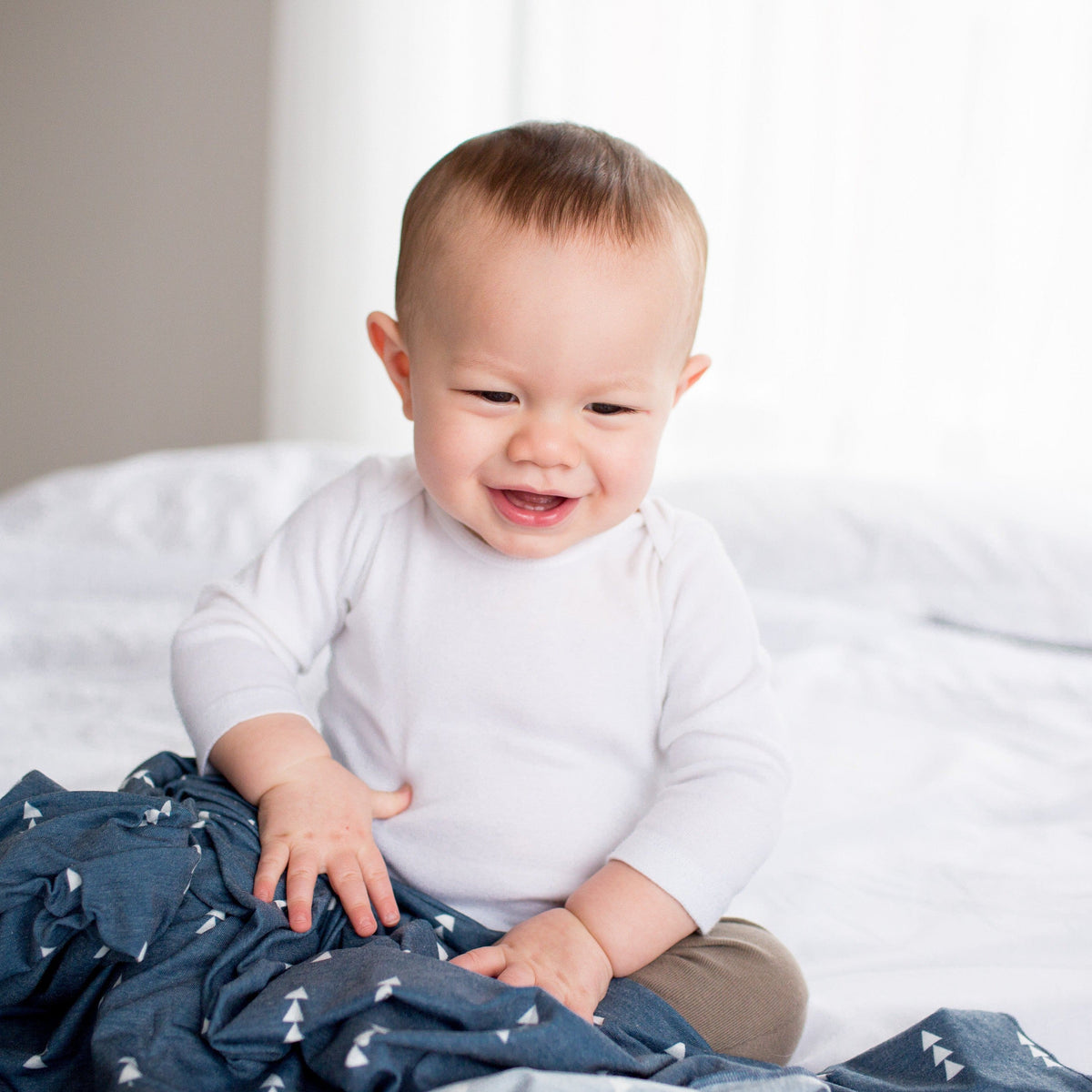 Copper Pearl Knit Swaddle Blanket | North