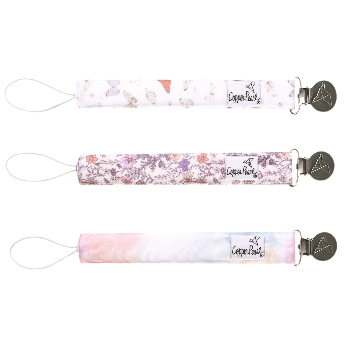 Copper Pearl Binky Clips | Flora