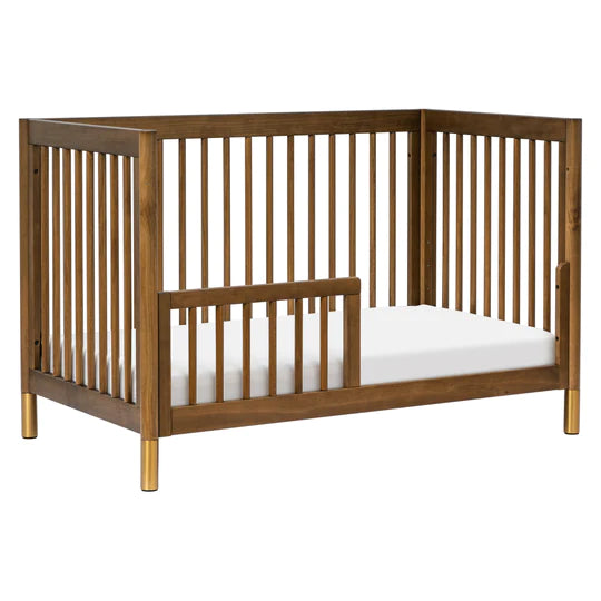 Load image into Gallery viewer, Babyletto Gelato 4-in-1 Convertible Crib#Color_Natual Walnut/Gold Feet
