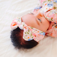 Copper Pearl Knit Headband Bow | Penelope