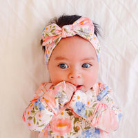 Copper Pearl Knit Headband Bow | Penelope