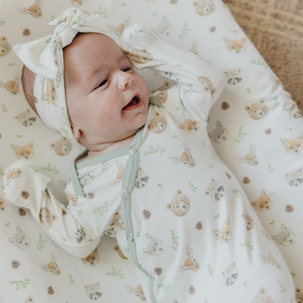 Copper Pearl Knit Headband Bow | Wilder