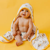Copper Pearl Premium Baby Knit Hooded Towel | Dozer