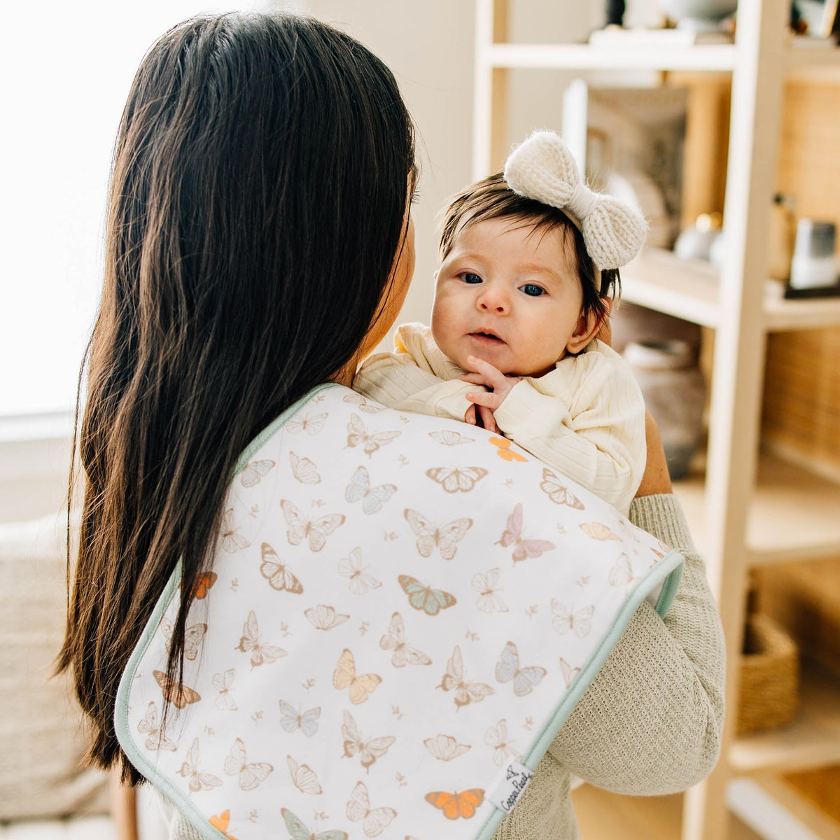 Copper Pearl Premium Burp Cloths | Flora