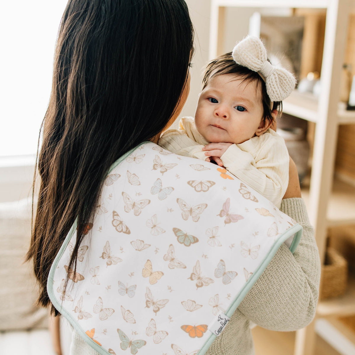 Copper Pearl Premium Burp Cloths | Flora
