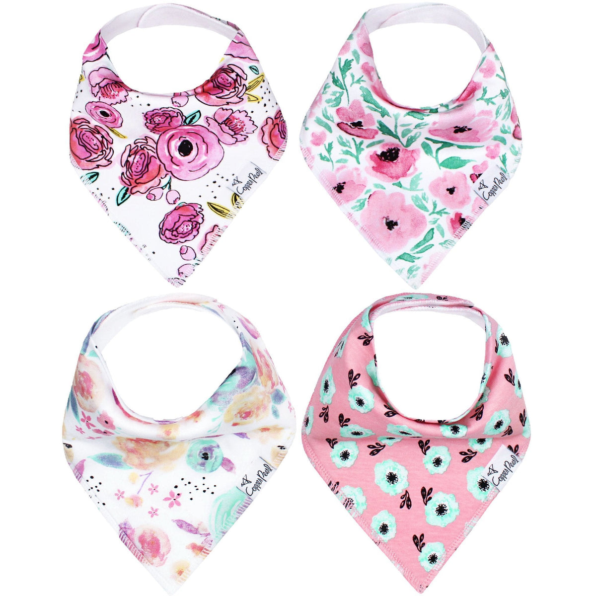 Copper Pearl Baby Bandana Bibs | Bloom