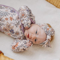 Copper Pearl Knit Headband Bow | Flora
