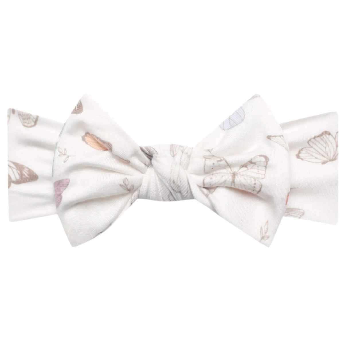 Copper Pearl Knit Headband Bow | Luna