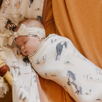 Copper Pearl Knit Swaddle Blanket | Montana