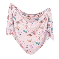 Copper Pearl Knit Swaddle Blanket | Cheyenne