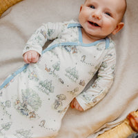 Copper Pearl Newborn Knotted Gown | Hundred Acre Wood