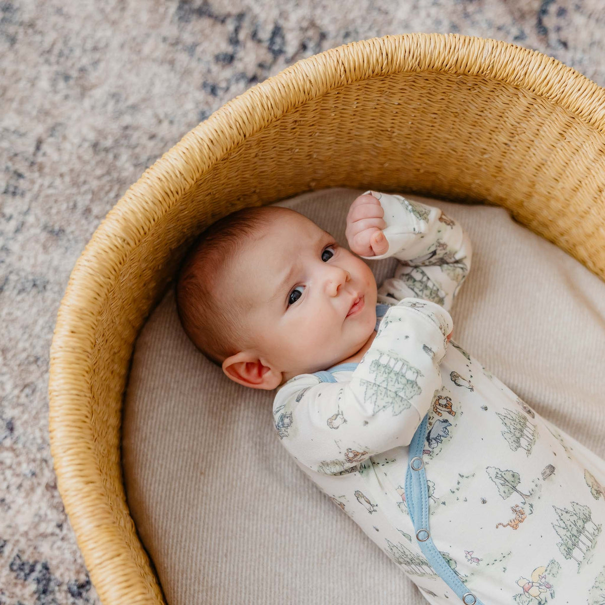 Copper Pearl Newborn Knotted Gown | Hundred Acre Wood