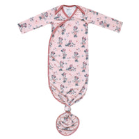Copper Pearl Newborn Knotted Gown | Minnie Mouse