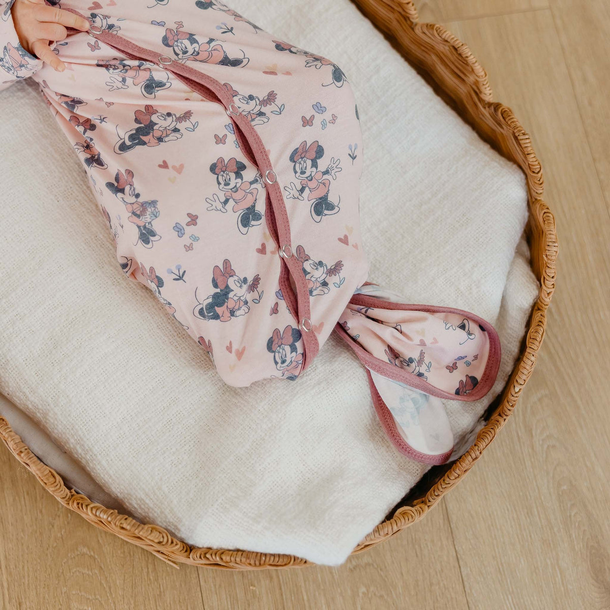 Copper Pearl Newborn Knotted Gown | Minnie Mouse