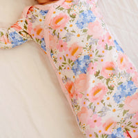 Copper Pearl Bamboo Newborn Knotted Gown | Penelope