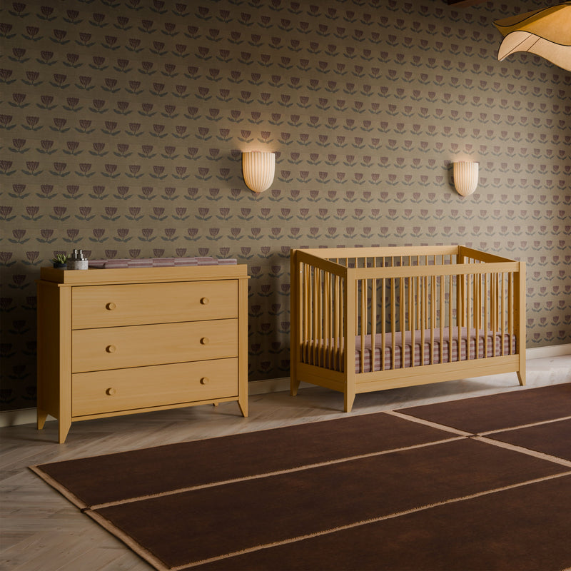 Load image into Gallery viewer, Babyletto Sprout 4-in-1 Convertible Crib with Toddler Bed Conversion Kit
