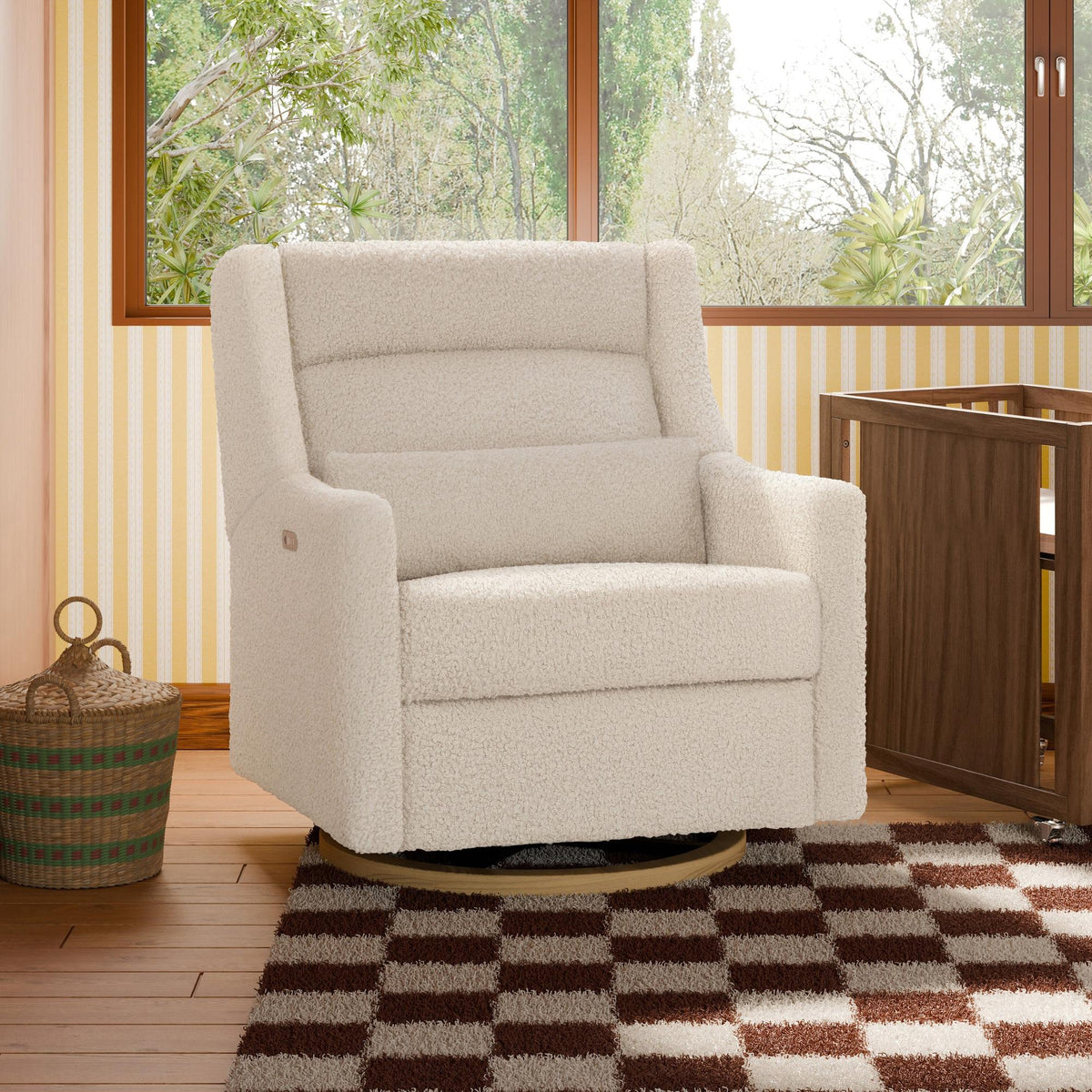 Babyletto Kiwi Plus Chair and a Half Power Recliner & Swivel Glider with Power Adjustable Headrest and USB Port