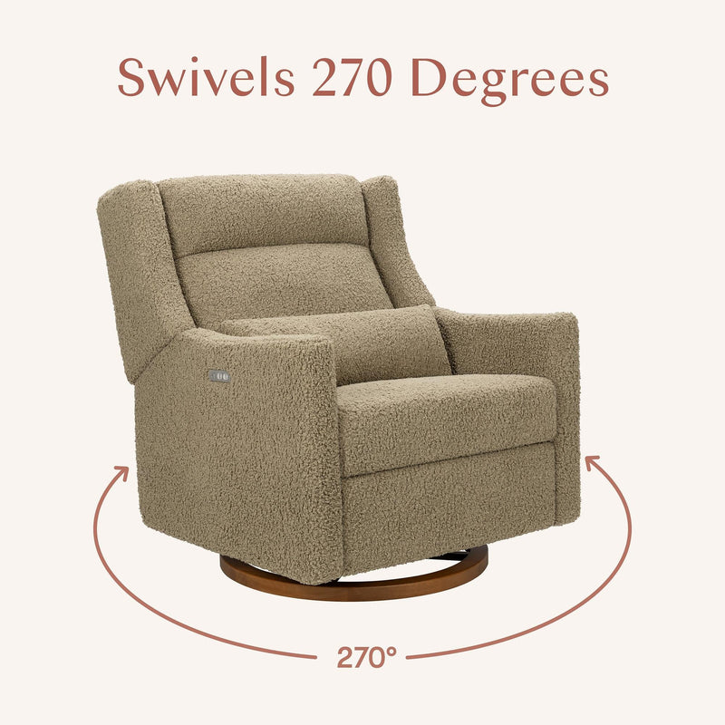 Load image into Gallery viewer, Babyletto Kiwi Plus Chair and a Half Power Recliner &amp; Swivel Glider with Power Adjustable Headrest and USB Port
