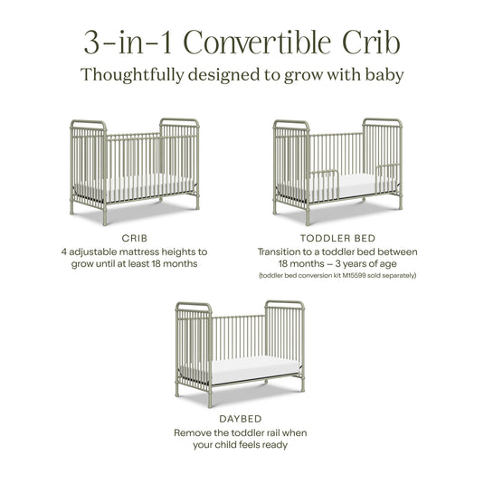 Namesake Abigail 3-in-1 Convertible Crib