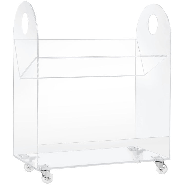 Load image into Gallery viewer, Babyletto Presto Acrylic Bookcase &amp; Cart
