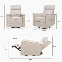Namesake Willa Plus Power Glider Recliner + Power Headrest