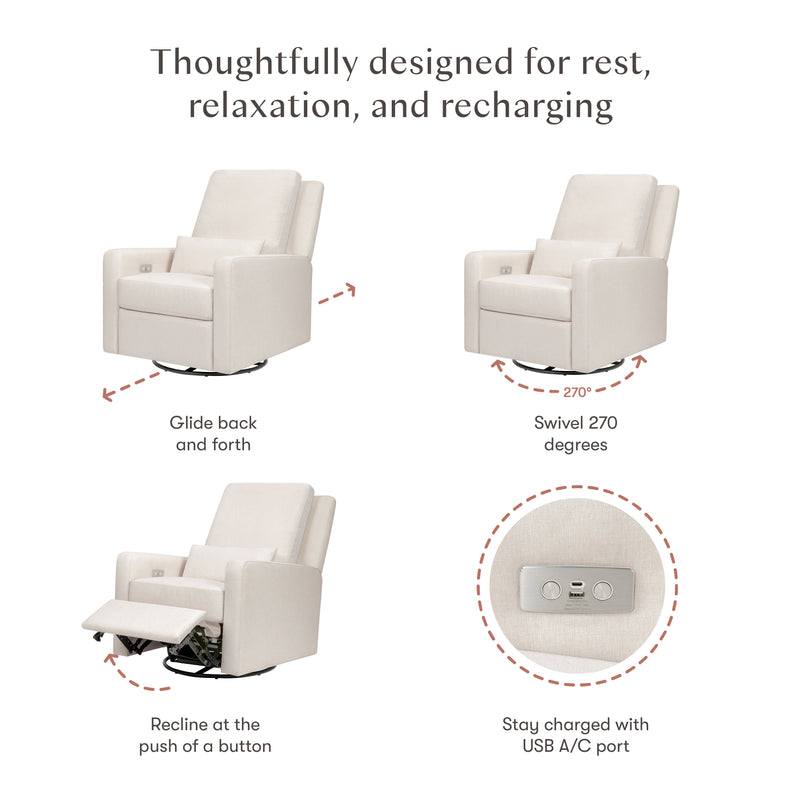 Load image into Gallery viewer, Babyletto Sigi Electronic Recliner and Glider with USB Port
