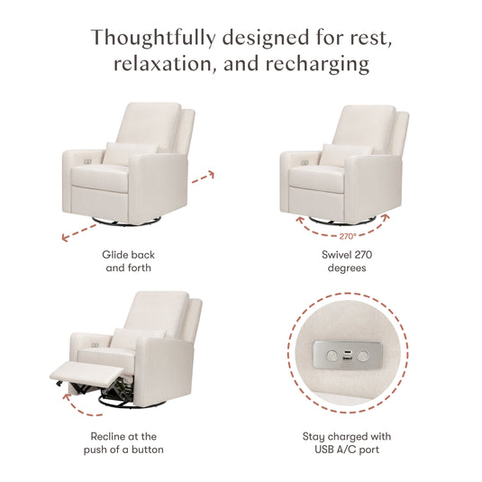 Babyletto Sigi Electronic Recliner and Glider with USB Port