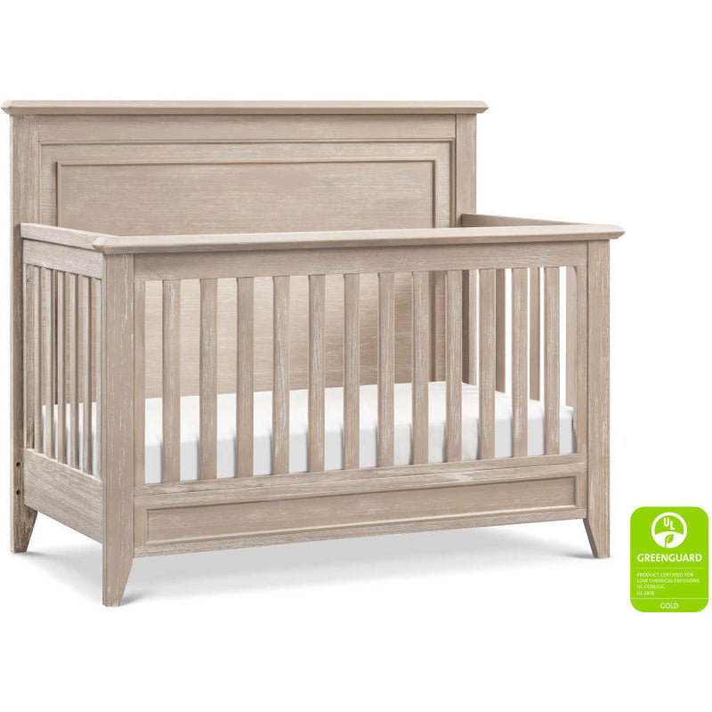 Load image into Gallery viewer, Monogram by Namesake Beckett Rustic 4-in-1 Convertible Flat Top Crib
