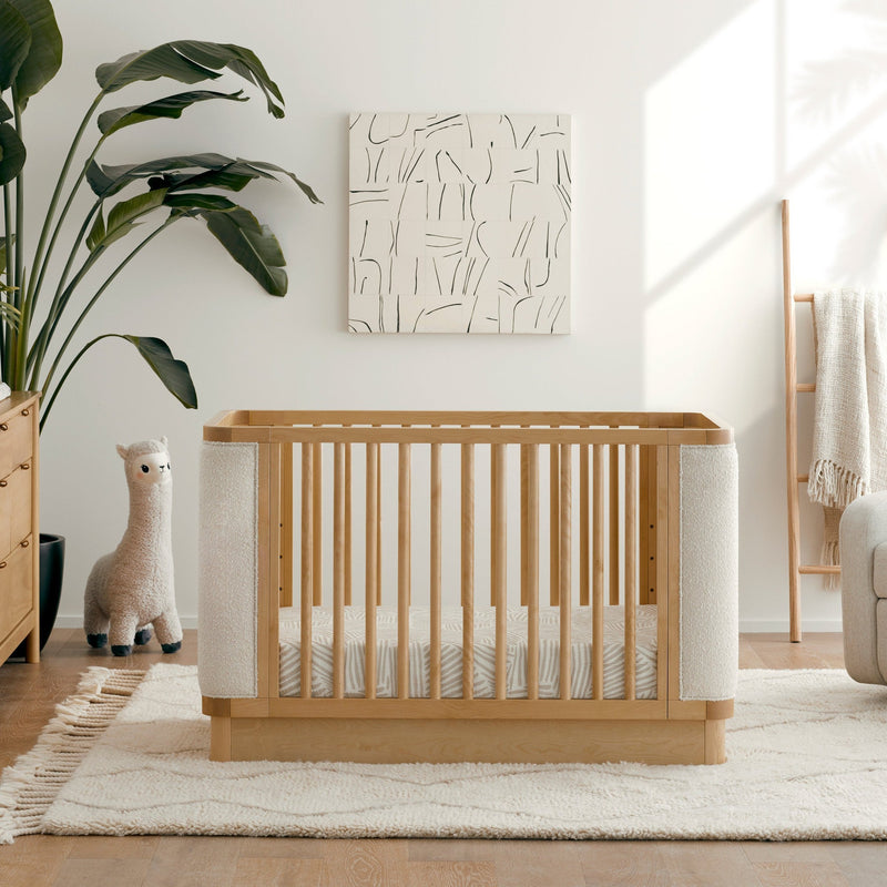 Load image into Gallery viewer, Babyletto Bondi Boucle 4-in-1 Convertible Crib with Toddler Bed Kit
