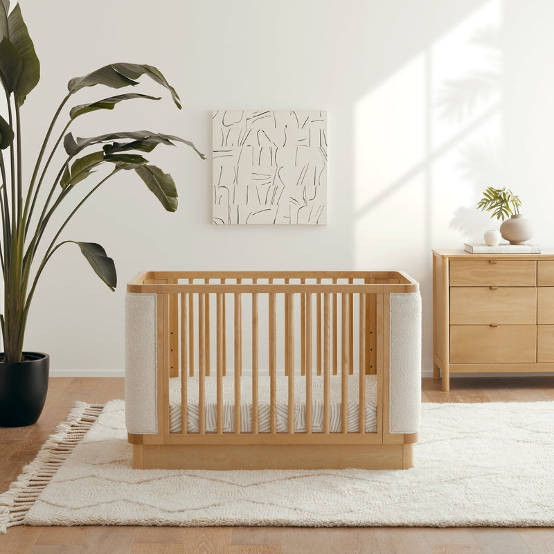 Load image into Gallery viewer, Babyletto Bondi Boucle 4-in-1 Convertible Crib with Toddler Bed Kit
