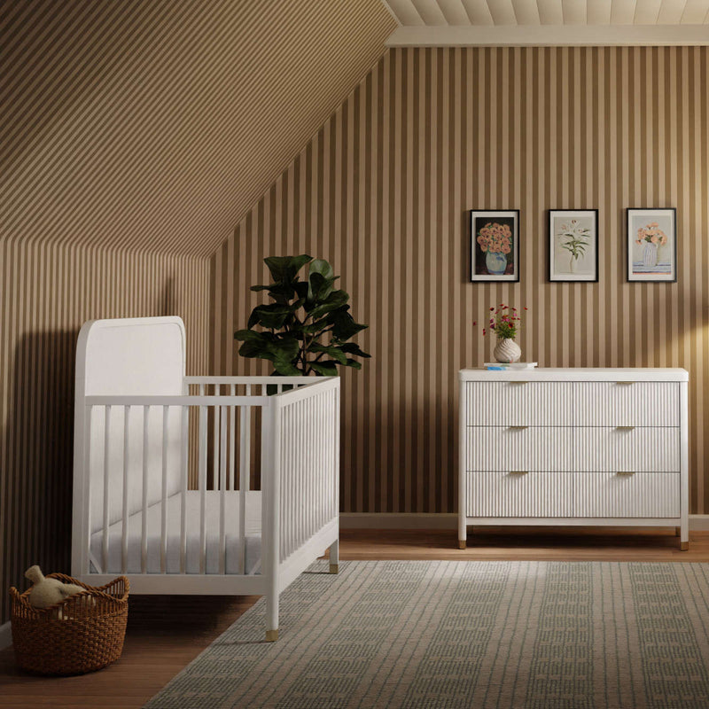 Load image into Gallery viewer, Namesake Brimsley Tambour 4-in-1 Convertible Crib
