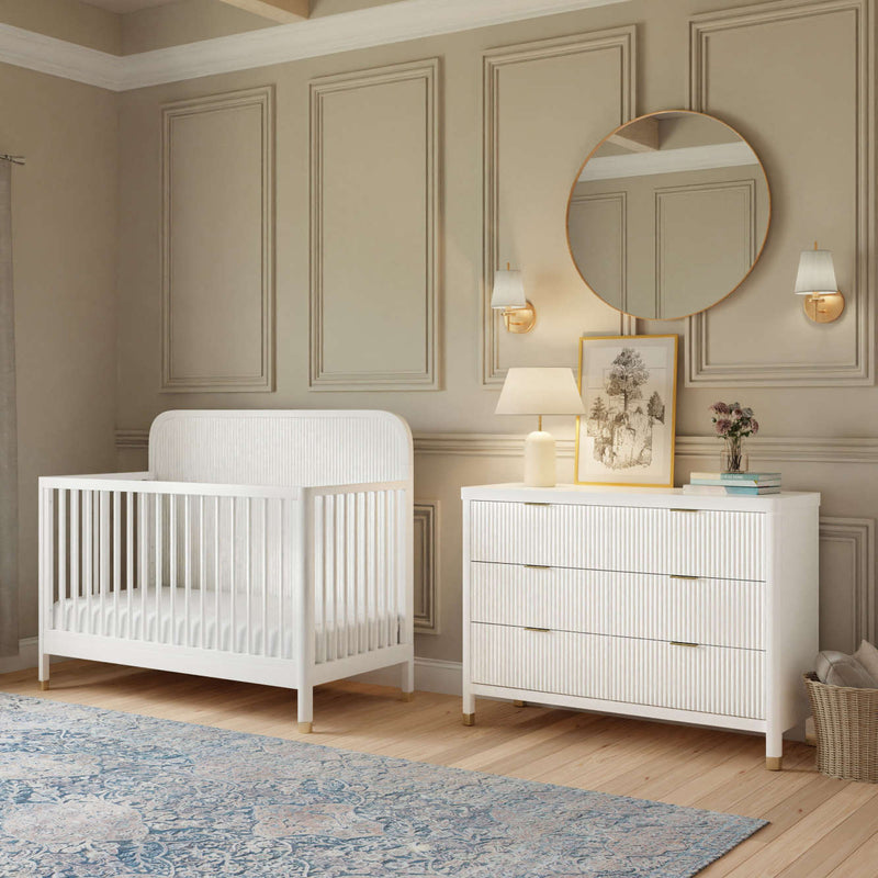 Load image into Gallery viewer, Namesake Brimsley Tambour 4-in-1 Convertible Crib
