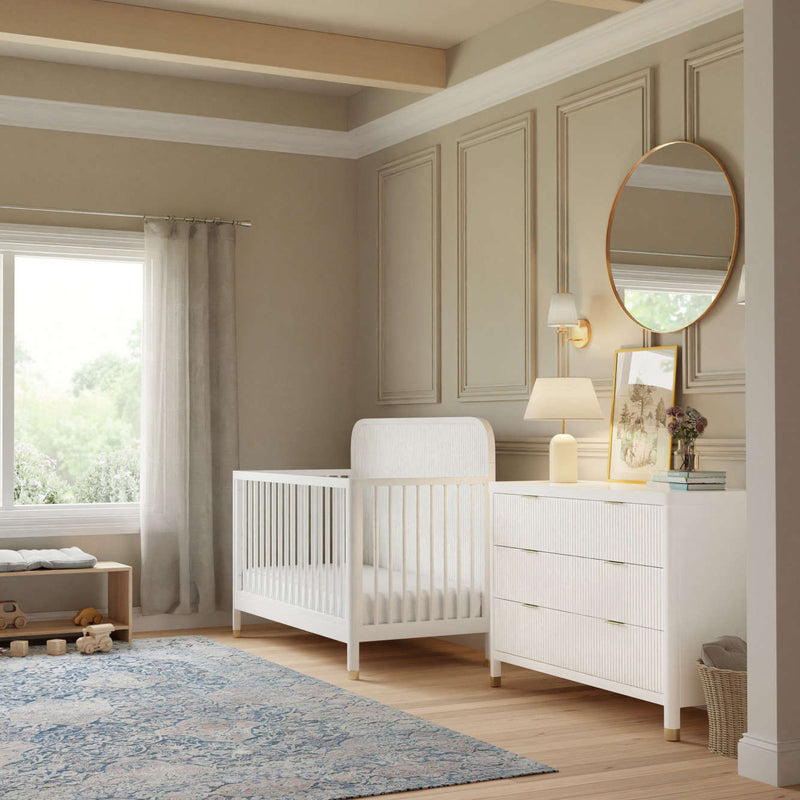 Load image into Gallery viewer, Namesake Brimsley Tambour 4-in-1 Convertible Crib
